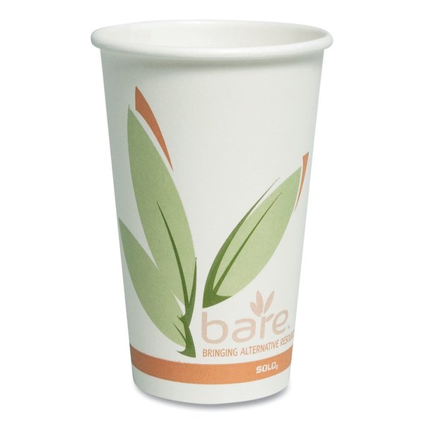 Dart Bare Eco Hot Cups, 16oz., PK1000 316RC-J8484